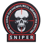 Шеврон тактический Mil-Tec Снайпер 7,2 х 6,8см Sniper Patch Textile (16828100)