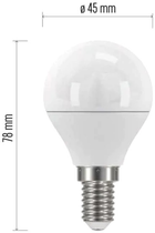 Лампа світлодіодна Emos Lighting 5W 2700K 220-240V E14 Теплий білий (8592920045466) - зображення 3