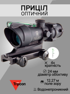 Оптический прицел Trijicon ACOG 4x32 BAC Dual illum Green Chevron .223/5.56 BDC TA31F-G 100218 - изображение 2