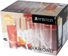 Komplet szklanek Ambition Diamond wysokich 325 ml 6 szt (5904134646835) - obraz 3