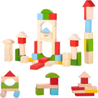 Дерев'яний конструктор Classic World Wooden Blocks Junior 50 деталей (6927049000669) - зображення 4