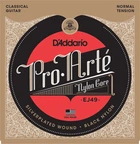 Струны DAddario EJ49 Pro-Arte Black Nylon Normal Tension