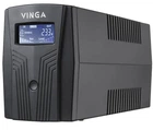 Джерело безперебійного живлення Vinga LCD 800VA plastic case with USB 800 ВА / 480 Вт / 7 А*ч (VPC-800PU)