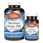 Жирные кислоты Carlson Омега Максимум 2000 Вкус Лимона Maximum Omega 2000 90+30 желатиновых капсул