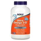 Жирні кислоти Now Foods Ультра Омега 3 і Вітамін D Ultra Omega 3-D 180 гельових капсул