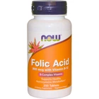 Витамины Now Foods Фолиевая Кислота (В9) 800 мкг 250 таблеток