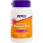 Вітаміни Now Foods Вітамін D3 2000 IU 120 желатинових капсул
