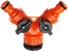 Коннектор двухканальный Sequoia 1/2"-3/4" (SWC1234DT)
