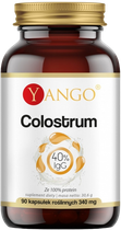 Suplement diety Yango Colostrum 40% immunoglobulins ze 100% protein 90 kapsułek (5904194062927)