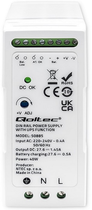 Zasilacz na szynę DIN Qoltec z funkcją UPS 40W, 27.6V, 1.45A White (5901878508856) - obraz 2