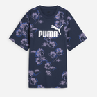 Koszulka damska bawełniana Puma Ess + Floral Vibes Graphic Tee 68602314 XS Granatowa (4067982704018)