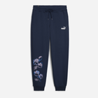 Spodnie dresowe damskie Puma Ess + Floral Vibes Sweatpants FL 68602914 M Granatowe (4067982703530) - obraz 1