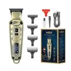 Профессиональная аккумуляторная машинка для стрижки волос VGR V-901 LCD экран 9102