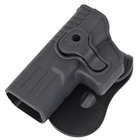 Кобура пластикова полімерна Wosport для пістолета Glock 17 19 22 26 31 Black