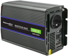 Przetwornica samochodowa Qoltec Monolith 2000 MS Wave 1000 W/2000 W 12 V na 230 V (5901878519265)