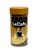 Кава розчинна LeCafe Gold 200 г ніжний смак і насичений аромат