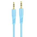 Кабель HOCO UPA25 Transparent Discovery Edition AUX audio cable, 1M, blue