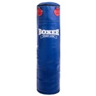 Мішок боксерський Циліндр Шкіра h-120см BOXER Класік Basic (наповнювач- ганчір х-б, d-33см, вага-31кг, Синій)