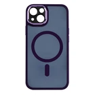 Чехол накладка TPU + PC + Metal Calais with MagSafe для iPhone 13 deep purple