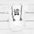 Боди Dexter’s из тонкой ткани с коротким рукавом little man 80 см белый (13120131993)