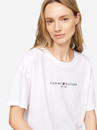 Футболка оверсайз довга жіноча Tommy Hilfiger WW0WW42067-YCF L Біла (8720636801810) - зображення 4