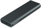 Kieszeń zewnętrzna Qoltec M.2 SSD NVMe PCIe USB 3.1 4TB Black (5901878526300)