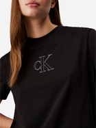 Футболка бавовняна жіноча Calvin Klein Jeans J20J224791-BEH L Чорна (8720639226979) - зображення 4