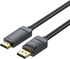 Кабель Vention DisplayPort – HDMI v1.2, 4K 30 Гц, 2K 30 Гц 1 м Black (HAGBF)