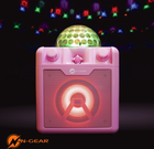 Портативна колонка N-Gear Bluetooth з двома мікрофонами DiscoBlock 410P Pink (8719327187586) - зображення 4