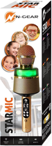 Mikrofon karaoke N-Gear Bluetooth STARMIC S20LG Gold (8720589823167) - obraz 7