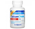 Вітаміни Кальцій цитрат із вітаміном Д3 21st Century Calcium Citrate Maximum + D3 75 таблеток(55880331)