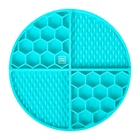 Коврик для слизывания и медленного питания WAUDOG Silicone, 211х211х30 мм, голубой