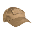 Бейсболка з сіткою Mil-Tec BASEBALL CAP NETZ COYOTE (12317619)