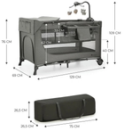 Łyżko-kojec z przewijakiem KinderKraft Joy 2 Szary (5902533925155) - obraz 12