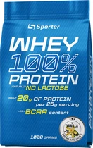 Протеин Sporter Whey 100% Protein lactose free 1 кг Ваниль (4820249721810)