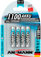 Akumulator uniwersalny Ansmann AAA Ni-MH 1100 mAh 4 szt (4013674035236) - obraz 3