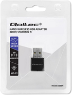 Adapter Wi-Fi Qoltec Ultra Fast Mini Wireless USB NANO WiFi Black (5901878569864) - obraz 6