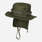 Тактична панама чоловіча MIL-TEC British Boonie Hat with Neck Flap R/S"12326101 L [182] Olive (4046872385612)