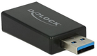 Адаптер Delock USB Type-A - USB Type-C Black (4043619656899)