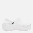 Chodaki damskie na platformie Crocs Classic Platform Clog W 206750-100 39,5 Białe (191448678484)