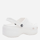 Жіночі крокси Crocs Classic Platform Clog W 206750-100 39,5 Білі (191448678484) - зображення 4