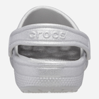 Дитячі крокси для дівчинки Crocs Classic Glitter Kids Clog T 206992-0IC 24-25 Серебристі (196265550463) - зображення 5