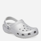 Дитячі крокси для дівчинки Crocs Classic Glitter Clog K 206993-0IC 30-31 Серебристі (196265551286) - зображення 2