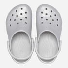 Дитячі крокси для дівчинки Crocs Classic Glitter Clog K 206993-0IC 33-34 Серебристі (196265551606) - зображення 4