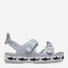 Sandały chłopięce Crocs Crocband Cruiser Shark Sandal T 210031-007 23-24 Szare (196265680054) - obraz 1