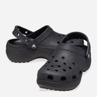 Chodaki damskie na platformie Crocs Classic Platform Glitter Clog W 207241-001 41-42 Czarne (196265748051) - obraz 3