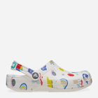 Chodaki dziecięce dla dziewczynki Crocs Classic Doodle Print Clog K 210356-94S 30-31 Białe (196265775835) - obraz 1