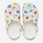 Підліткові крокси для дівчинки Crocs Classic Doodle Print Clog K 210356-94S 37-38 Білі (196265775880) - зображення 4