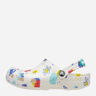 Chodaki dziecięce dla dziewczynki Crocs Classic Doodle Print Clog T 210357-94S 27-28 Białe (196265775903) - obraz 3