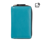 Синий женский кошелёк из натуральной кожи Visconti RB98 BLUE M Aruba